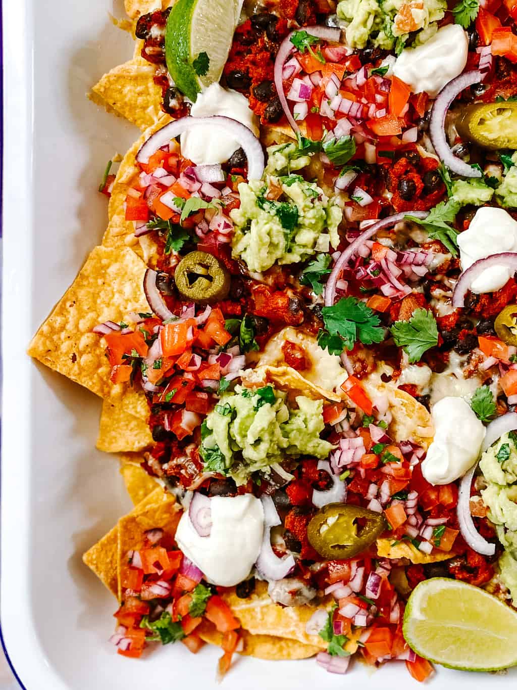 Fully Loaded Black Bean Nachos Season and Celebrate
