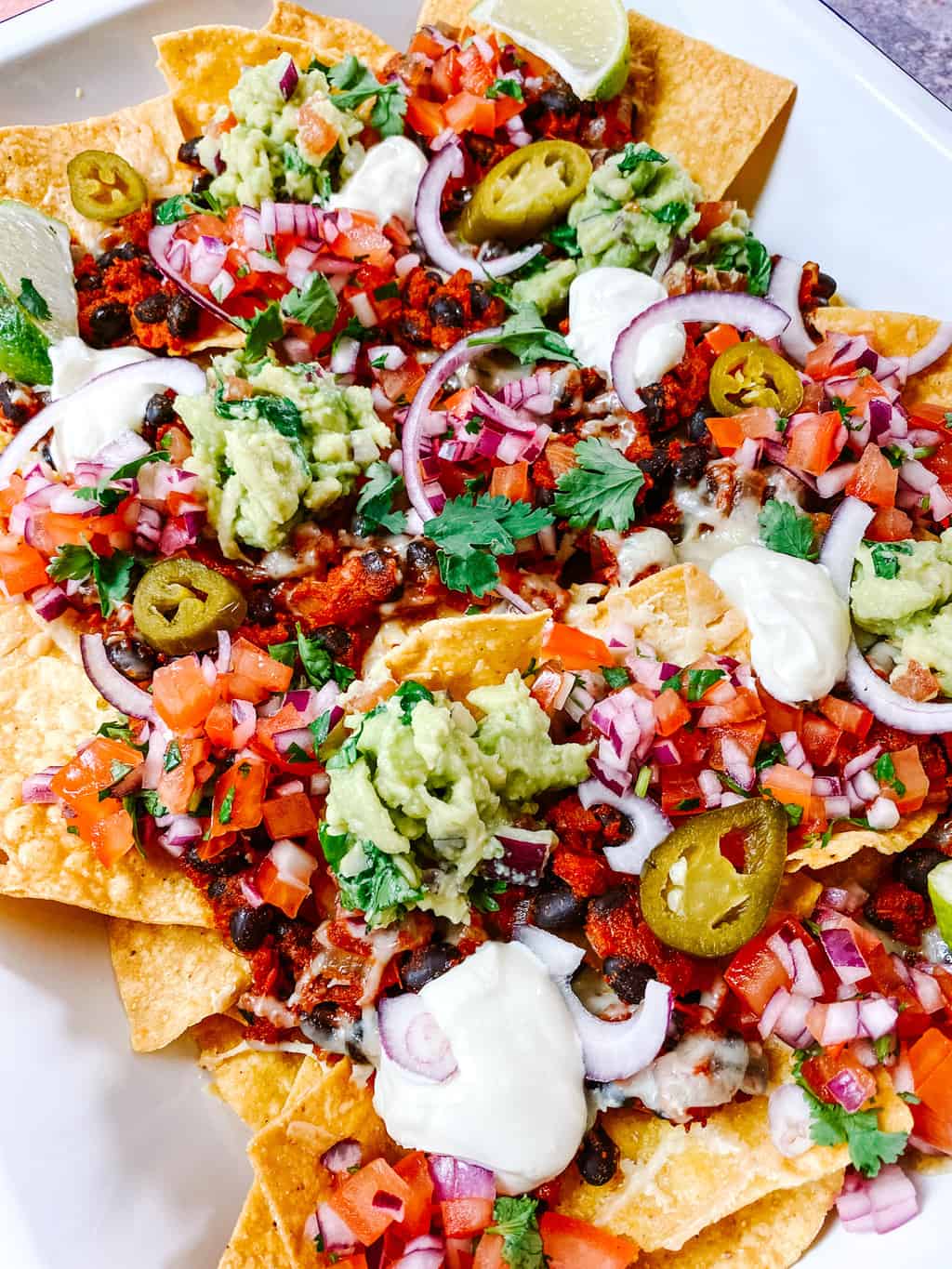 Fully Loaded Black Bean Nachos - Season and Celebrate