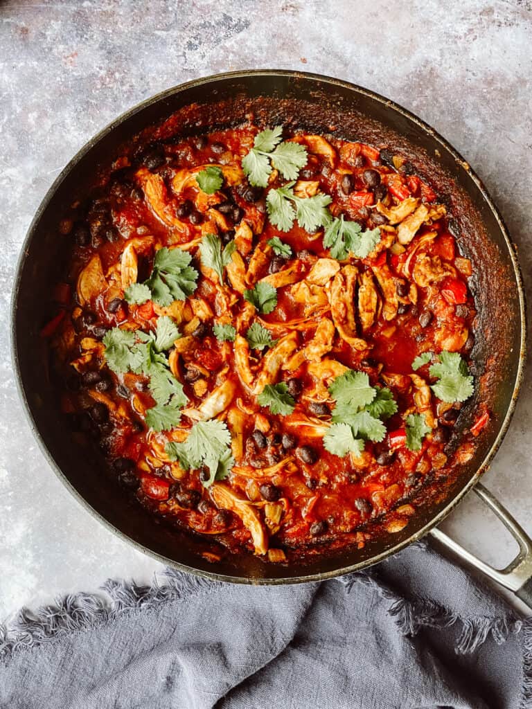 Pulled Chicken & Black Bean Chilli