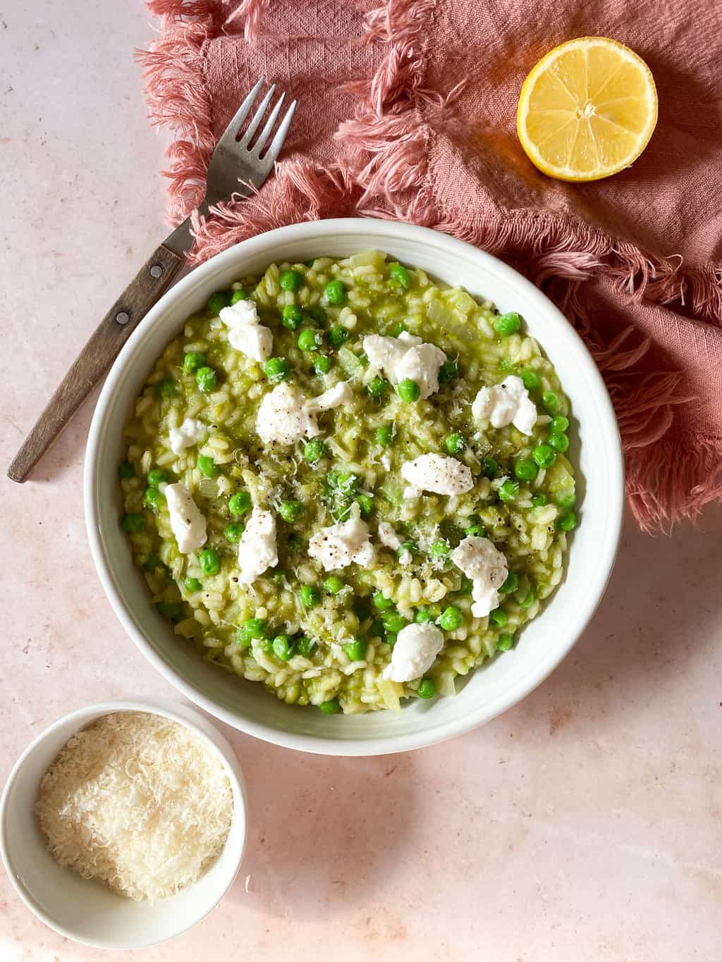Easy Pea Risotto - Season and Celebrate