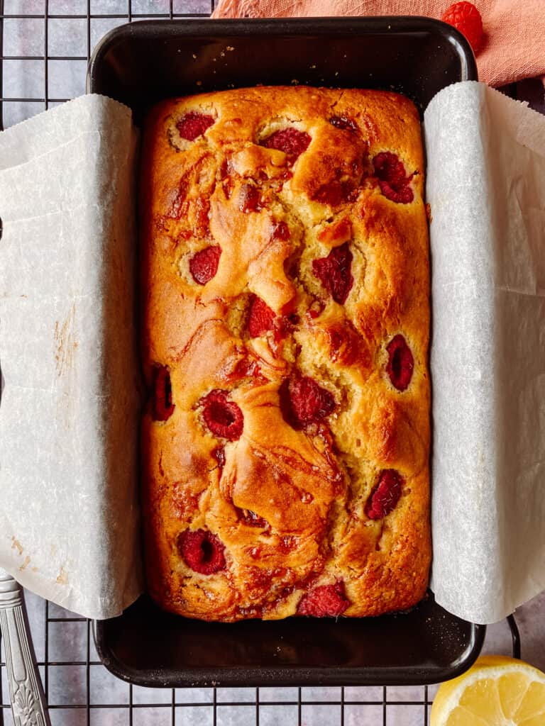 lemon and raspberry loaf cake