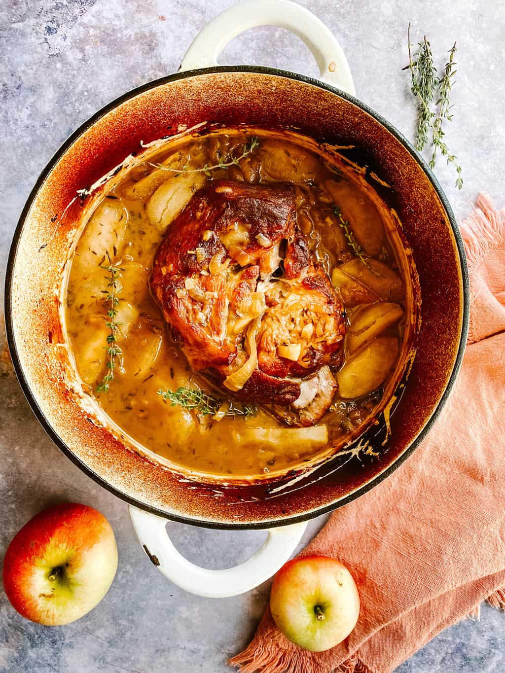 braised pork shoulder apple balsamic