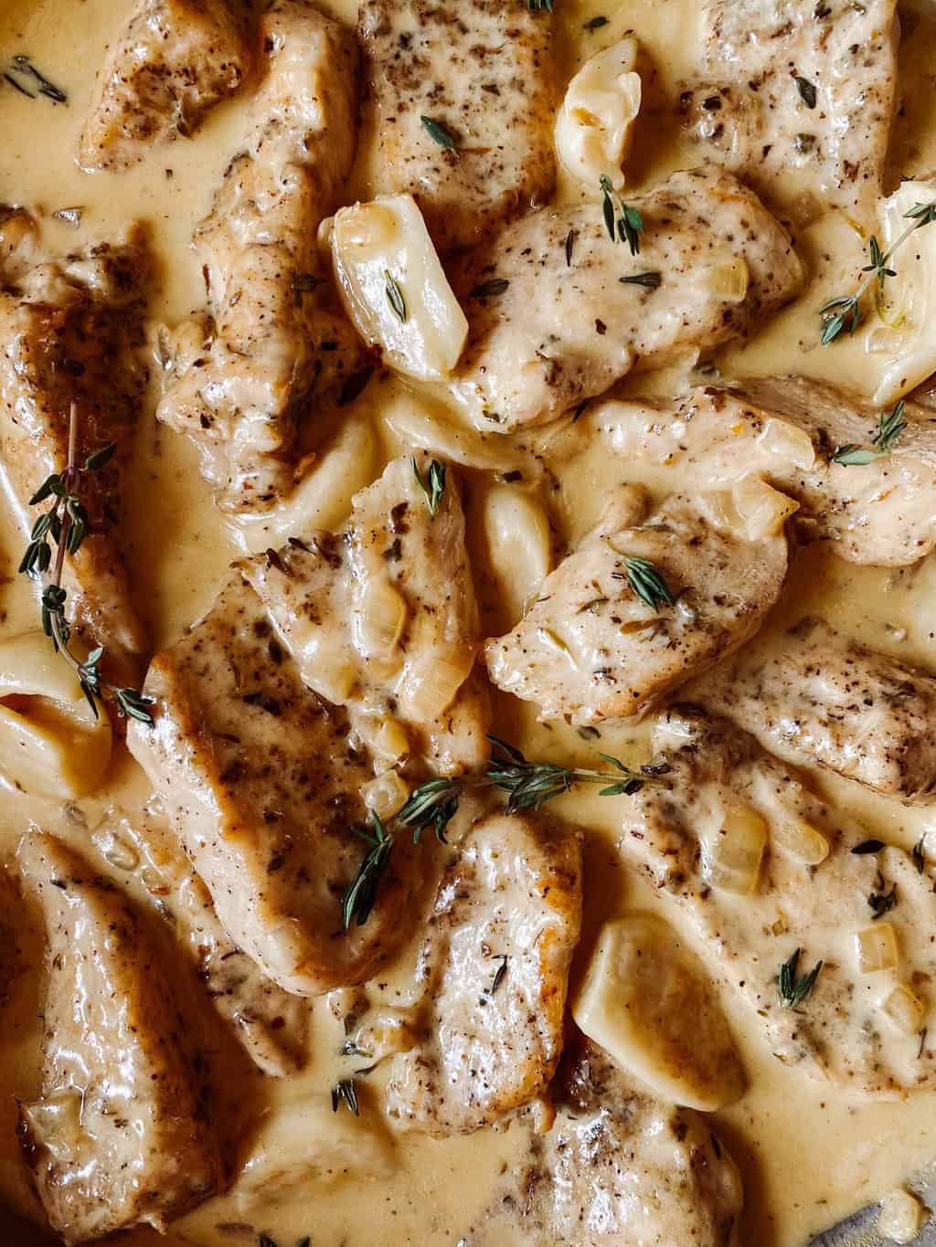 creamy garlic chicken