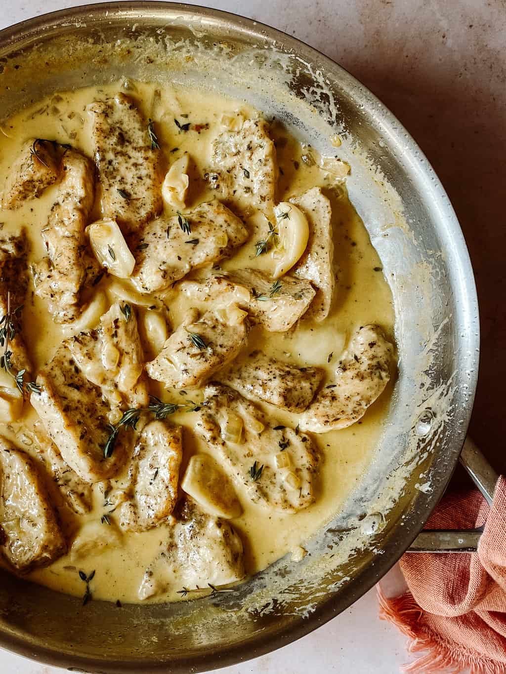 creamy garlic chicken