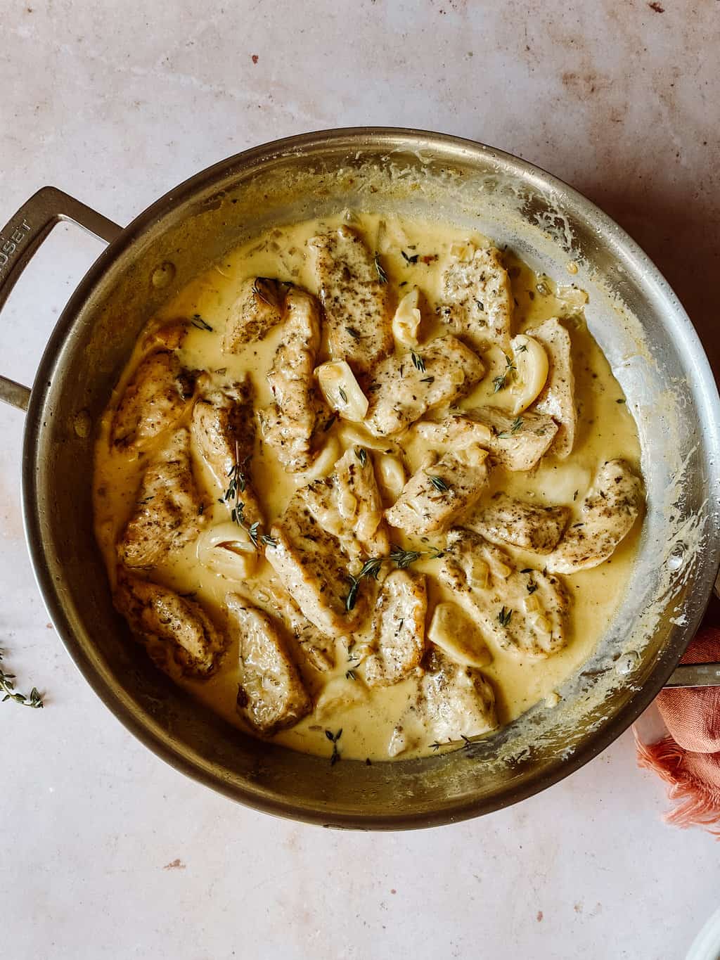 creamy garlic chicken